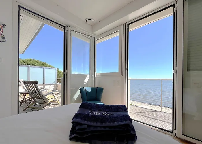 Front Bassin, Acces Privee, Piscine Villa Andernos-les-Bains