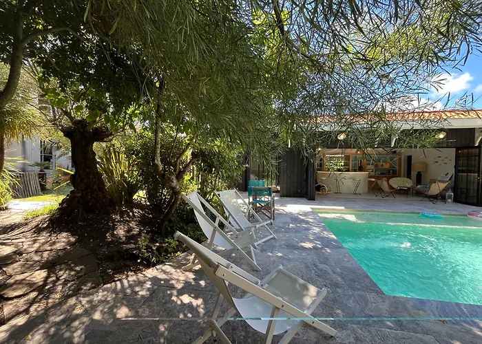 Villa Front Bassin, Acces Privee, Piscine Andernos-les-Bains